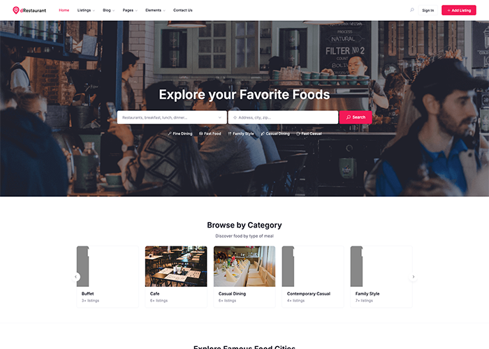 dRestaurant – About Page
