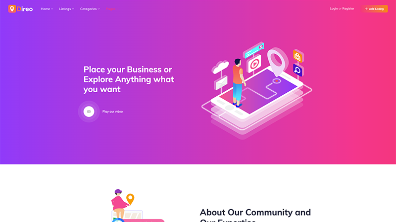 Direo – About Page
