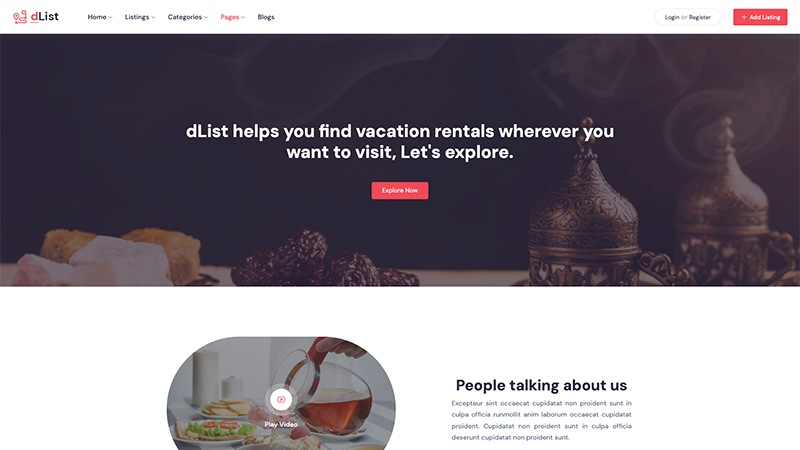 dList – About Page
